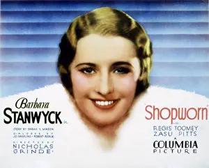 Images Dated 3rd March 2008: SHOPWORN, lobbycard, Barbara Stanwyck, 1932