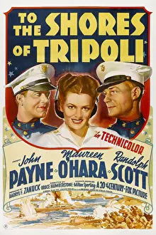 Captains Cap Prints: TO THE SHORES OF TRIPOLI, from left: John Payne