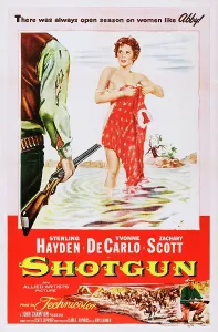 1955 Movies Prints: SHOTGUN, US poster art, Yvonne De Carlo, 1955