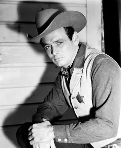 Badge Prints: SHOWDOWN AT ABILENE, David Janssen, 1956