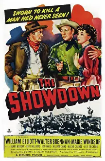 Brennan Prints: THE SHOWDOWN, from left: Walter Brennan, Bill Elliott, Marie Windsor, 1950
