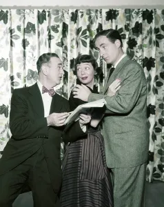 Producer Prints: YOUR SHOW OF SHOWS, from left: Max Liebman, (producer), Imogen Coca, Sid Caesar, 1950-1954