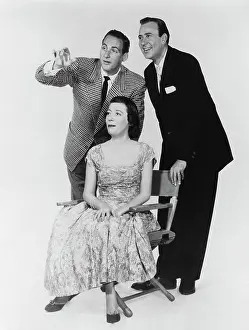 : YOUR SHOW OF SHOWS, from left: Sid Caesar, Imogene Coca (seated), Carl Reiner, 1950-1954