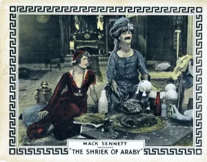 Parody Prints: THE SHRIEK OF ARABY, from left, Kathryn McGuire, Ben Turpin, 1923