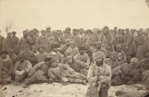 Convict Prints: Siberia, A group of hard-labor convicts, photograph, 1885-1886