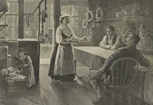 Restaurant Prints: A Sicilian café in New York's Little Italy, in 1889