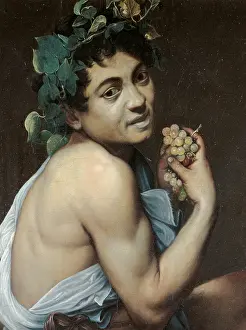 Food And Drink Prints: Sick Bacchus, by Michelangelo Merisi known as Caravaggio
