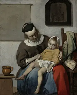 Sick Prints: The Sick Child, by Gabriel Metsu
