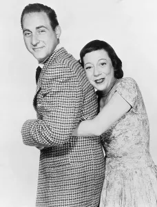 Coca Prints: SID CAESAR INVITES YOU, from left: Sid Caesar, Imogene Coca, 1958