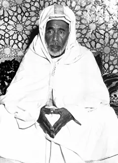 70 79 Years Old Prints: Sidi Mohammed Ben Moulay Arafa, Sultan Mohammed VI, of French Morocco. Aug. 27, 1955
