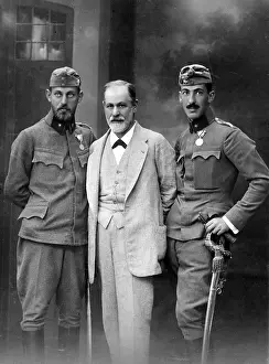 Viennese Prints: Sigmund Freud (1856-1939), with his sons