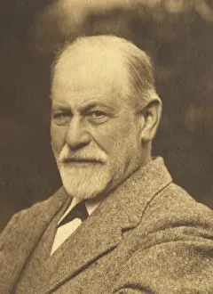 Doctors Prints: Sigmund Freud in 1923, the founder of psychoanalysis, at age 67 (BSLOC_2020_2_29)