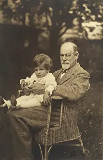 Doctors Prints: Sigmund Freud with his grandson