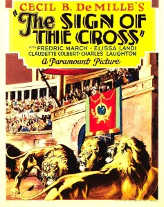 1932 Movies Prints: THE SIGN OF THE CROSS, midget window card, 1932