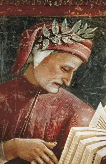 Dante Alighieri 1265 1321 Prints: SIGNORELLI, Luca (1445-1523). The Poet Dante