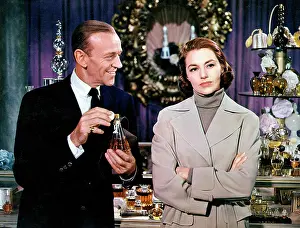 Perfume Prints: SILK STOCKINGS, from left, Fred Astaire, Cyd Charisse, 1957