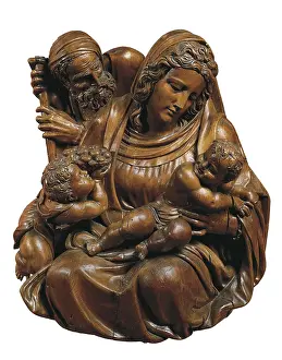 Holy Family Prints: SILO, Diego de (1495-1563). Holy Family