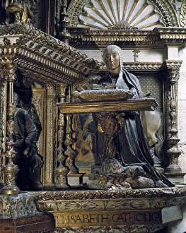 Isabella I The Catholic 1451 1504 Prints: SILOe, Diego de (1495-1563). Isabella I the Catholic