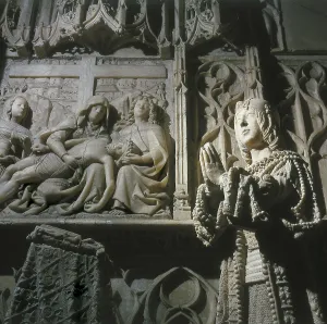 SILOGil de (1486-1501). Sepulchre of Juan de Padilla. c. 1500. Gothic art. Sculpture on marble. SPAIN. Burgos. Burgos Museum. AISA/Everett Collection (99202)**US SALES ONLY**