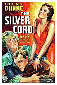 Joel Prints: THE SILVER CORD, US poster, from left: Laura Hope Crews, Joel McCrea, Irene Dunne, 1933