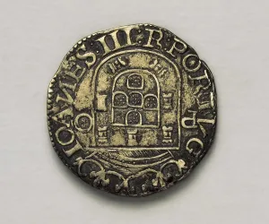 Philately Prints: Silver piece of John III of Portugal (1521)