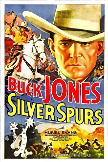 Spurs Prints: SILVER SPURS, Buck Jones, 1936