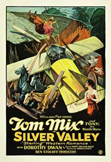 Dawn Prints: SILVER VALLEY, Tom Mix, Dorothy Dawn, 1927, crash