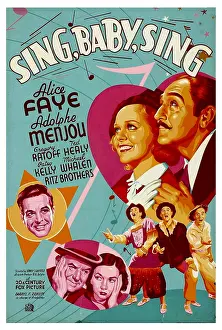 1936 Movies Prints: SING, BABY, SING, top right from left: Alice Faye