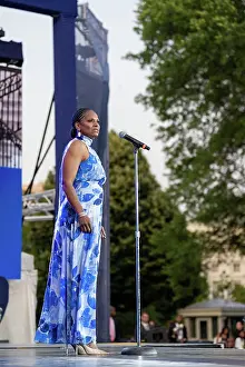 Audra Prints: Singer Audra McDonald performs at the Juneteenth concert at the White House