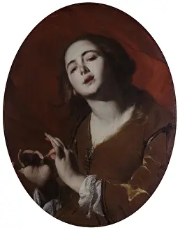 Girl Prints: Singer (Cantatrice), by Bernardo Cavallino