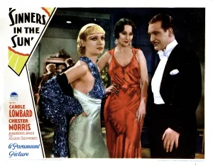 Byron Prints: SINNERS IN THE SUN, from left, Carole Lombard, Zita Moulton, Walter Byron, 1932
