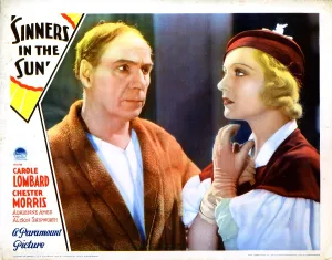 Lombard Prints: SINNERS IN THE SUN, from left, Reginald Barlow, Carole Lombard, 1932