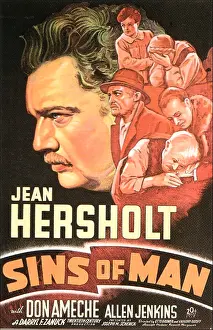 1936 Movies Prints: SINS OF MAN, US poster, far left: Jean Hersholt