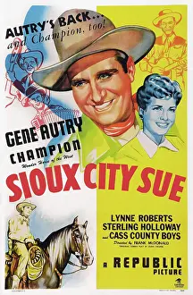 Roberts Prints: SIOUX CITY SUE, US poster art, top from left: Gene Autry