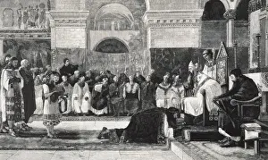Clergy Prints: SISENAND (6th centuryI). Visigothic king (631 - 636)