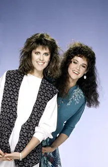 Teenager Prints: MY SISTER SAM, from left, Pam Dawber, Rebecca Schaeffer, 1986-88 (1987 photo)