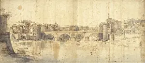 External Prints: Sisto Bridge, by Gaspar Van Wittel also known as Gaspare Vanvitelli
