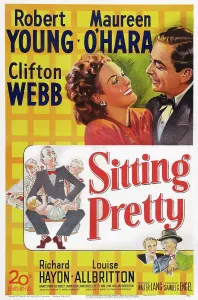 Illustration Prints: SITTING PRETTY, US poster art, from left: Maureen O'Hara