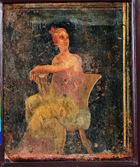 Looking Far Prints: Sitting Woman, by unknown artist