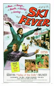 1966 Movies Prints: SKI FEVER, US poster art, from top: Claudia Martin, Martin Milner, 1966