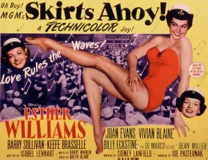 Vivian Prints: SKIRTS AHOY!, Vivian Blaine, Esther Williams, Joan Evans, 1952