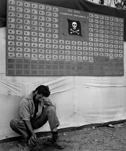 Trophy Prints: Skull & Crossbones Squadron scoreboard at Bougainville