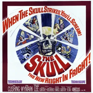 Light Beam Prints: THE SKULL, US poster art, Peter Cushing (top right with dagger), 1965