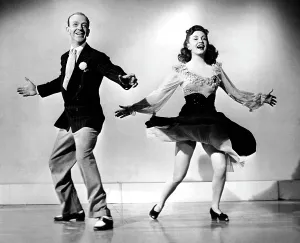 Flower In Lapel Prints: THE SKY'S THE LIMIT, Fred Astaire, Joan Leslie, 1943