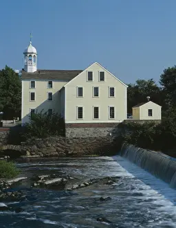 1790s Prints: Slater Mill, Pawtucket, photographed in 1990