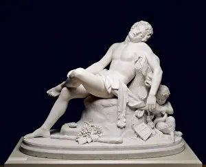 Marble Prints: The Sleeping Faun, by Harriet Goodhue Hosmer