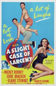 Eddie Prints: A SLIGHT CASE OF LARCENY, US poster art