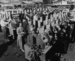 Nevada Prints: Slot machines at a casino in Las Vegas