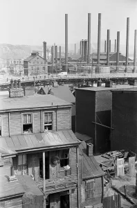 Housing Prints: Slum housing near the steel mills of Pittsburgh