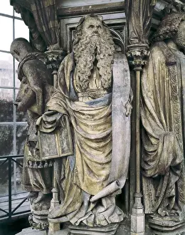 Burgundy Prints: SLUTER, Claus (1340-1406). The Well of Moses or The Well of the Prophets